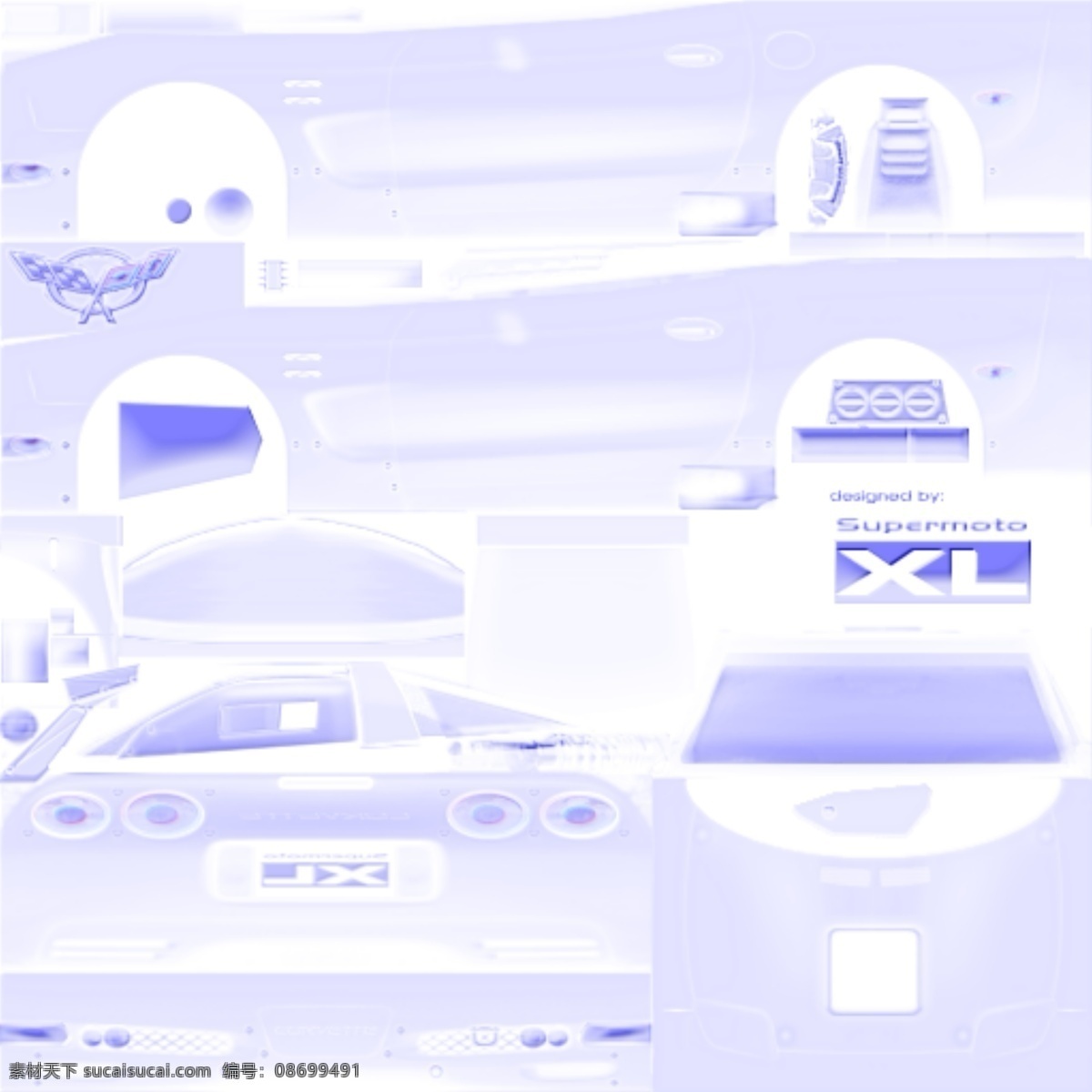 次世代模型 xv2 雪佛兰 corvette 机动车辆 赛车跑车 3d模型素材 电器模型