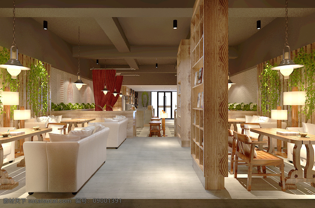 现代 餐厅 空间 自然风 椅子 桌子 挂画 背景墙 咖啡 吊灯 装饰品 吊顶 前台