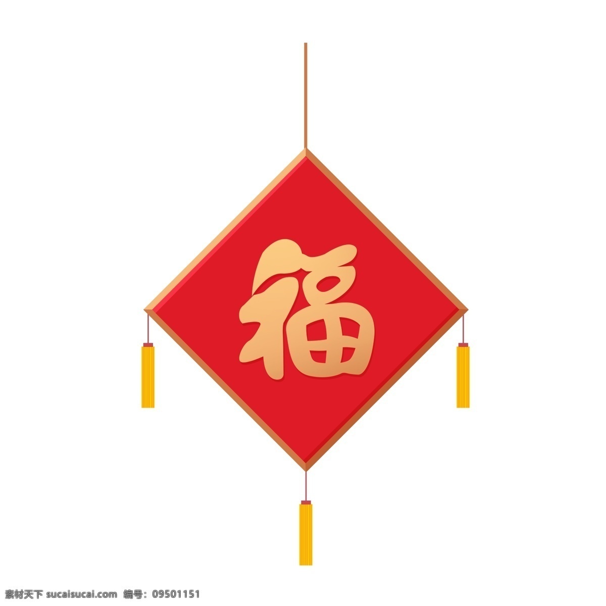 中国 风 喜庆 过年 春节 红灯笼 福字 扁平 矢量 红色 婚礼 金色 灯笼 方形 过节 花灯 免扣