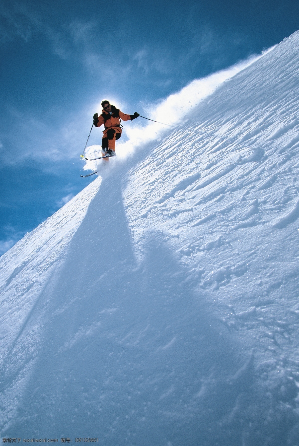 飞速 下滑 滑雪 运动员 冬天 雪地运动 划雪运动 极限运动 体育项目 运动图片 生活百科 风景 雪景 雪山风光 摄影图片 高清图片 滑雪图片