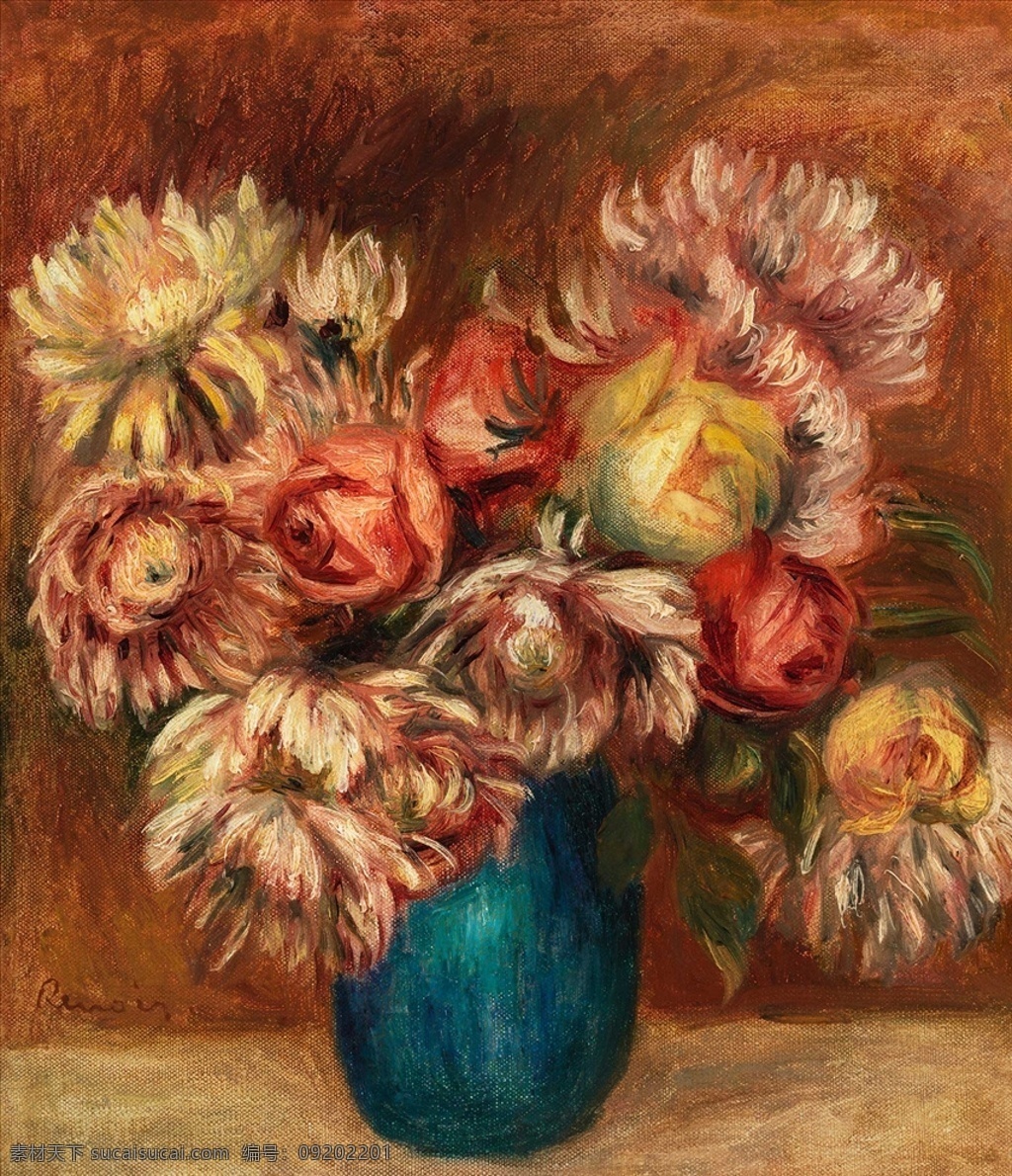 花瓶油画 静物画 静物油画 花盆油画 水果油画 盆栽油画 花卉油画 花朵油画 国外静物油画 花束油画 鲜花油画 油画绘画美术 文化艺术 绘画书法