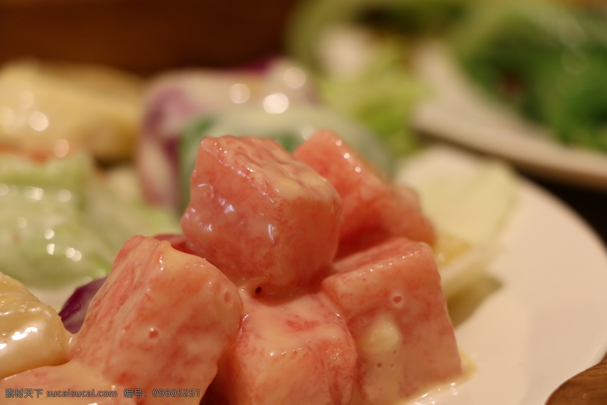 沙拉甜点 沙拉 甜点 西瓜 甜品 可口 美食 餐饮美食 西餐美食