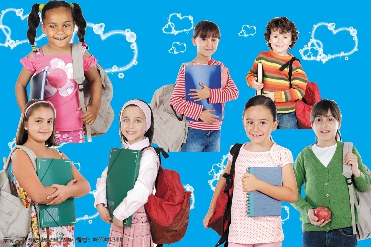 小学生 人物 分层 源文件