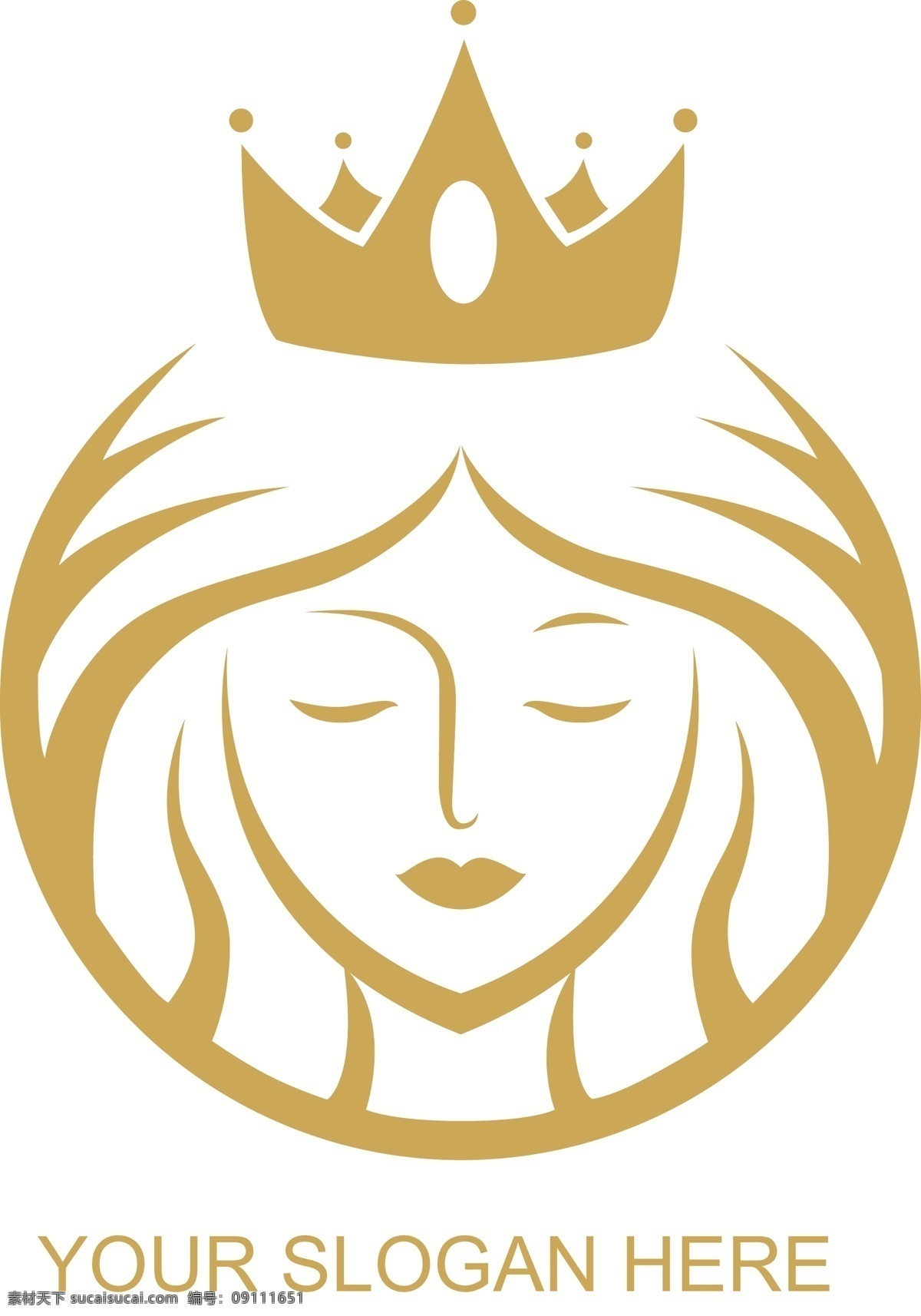 女性用品标志 女性 皇冠 美容 护肤 矢量logo logo logo设计