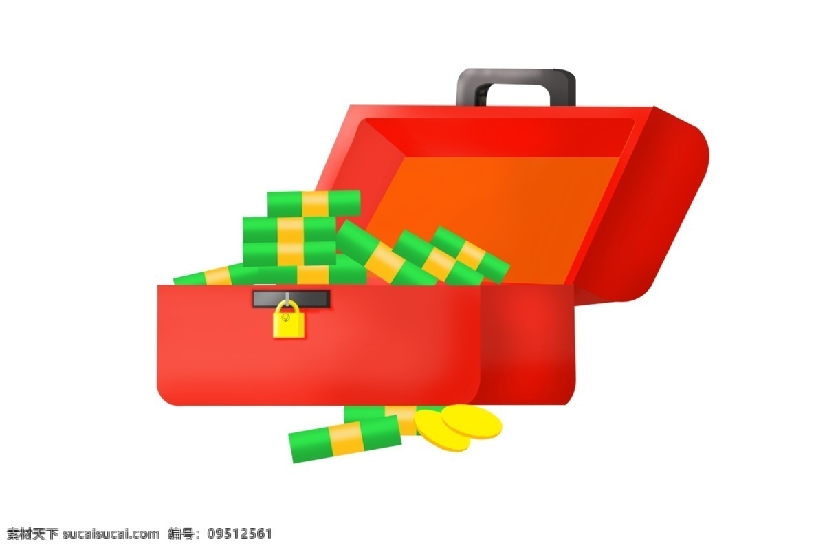 漂亮 红色 保险箱 漂亮的宝箱 红色保险箱 保险箱插图 百宝箱 金币 人民币 纸币 金钱