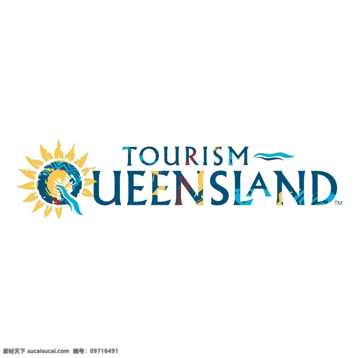 昆士兰 旅游局 免费 旅游 标志 psd源文件 logo设计