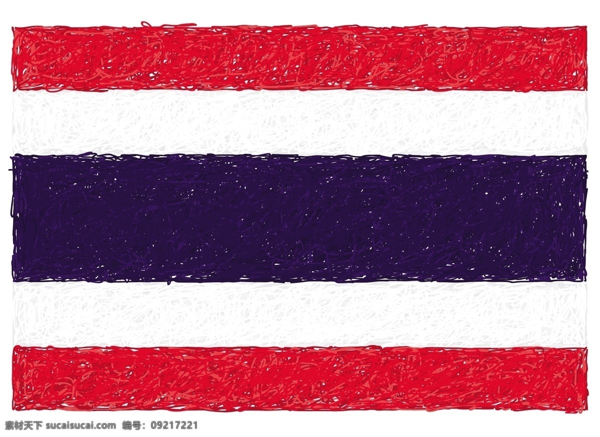 泰国 国旗 泰国国旗 矢量图 其他矢量图