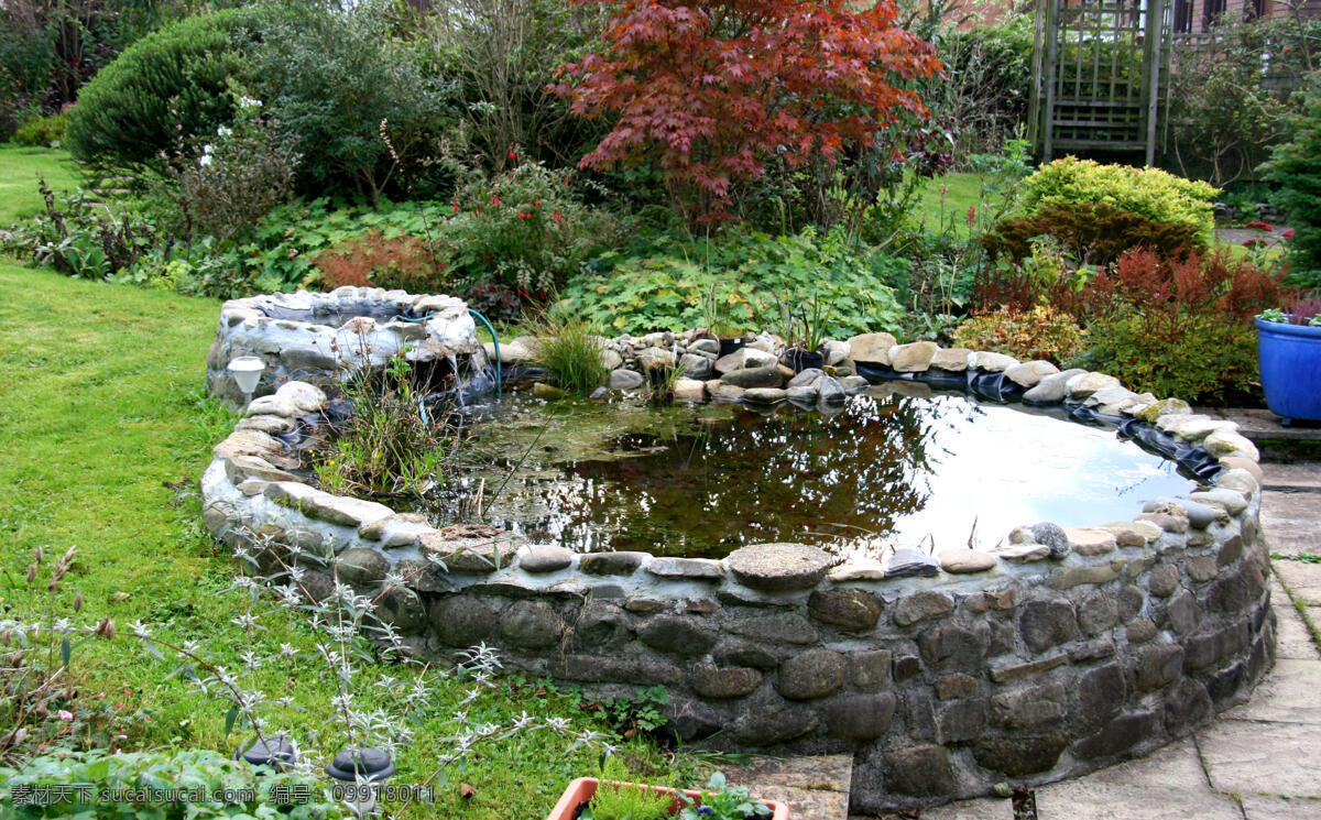 圆形 水池 水池设计 水潭 水 公园风景 水池风景 自然风景 圆形水池设计 其他类别 生活百科
