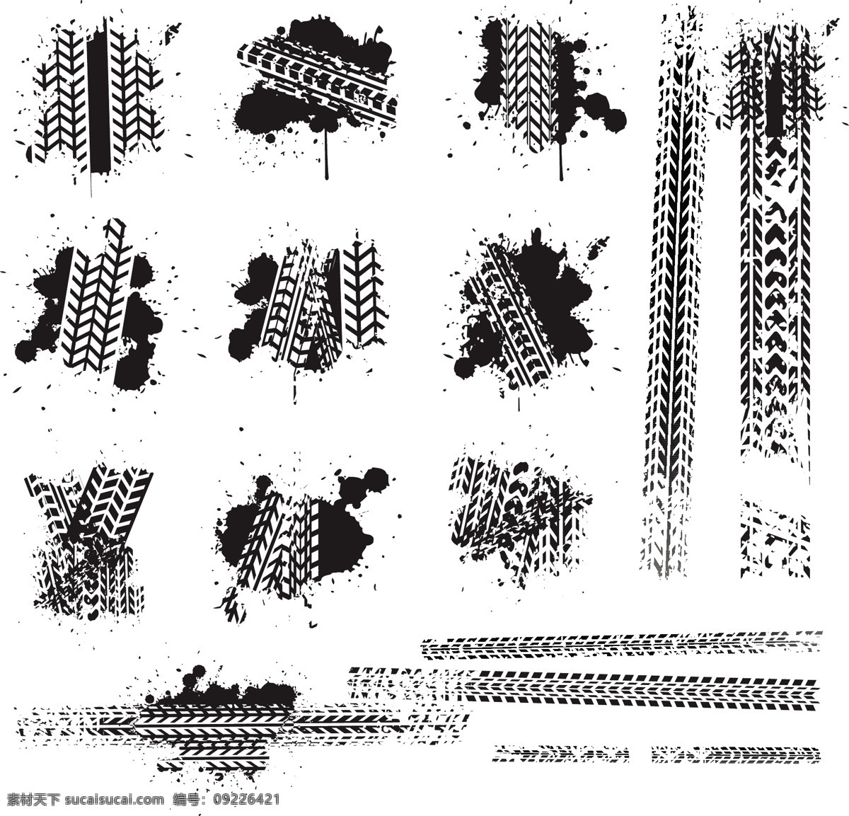 轮胎 印痕 矢量 标识cdr 环保cdr 卡通环保 矢量素材 标签标识 矢量图 其他矢量图