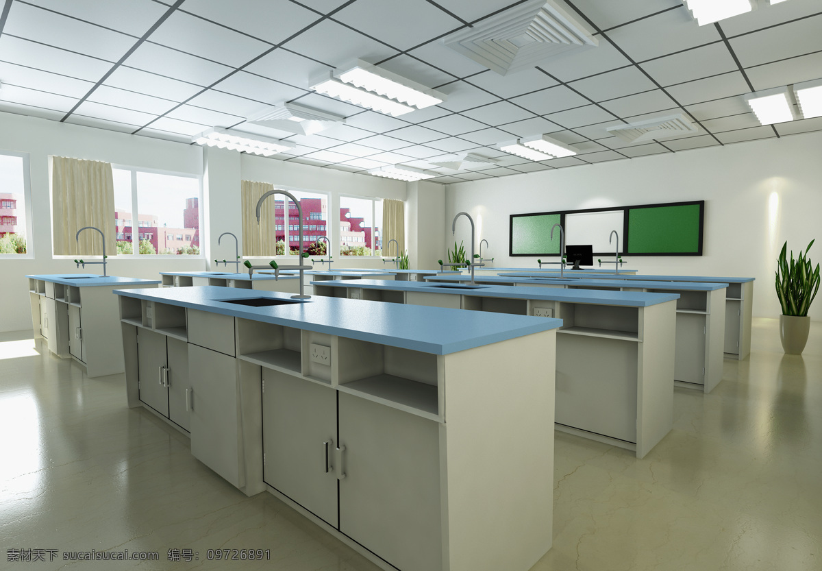化学 实验室 效果图 环境设计 教育 室内设计 化学实验室 初高中 家居装饰素材