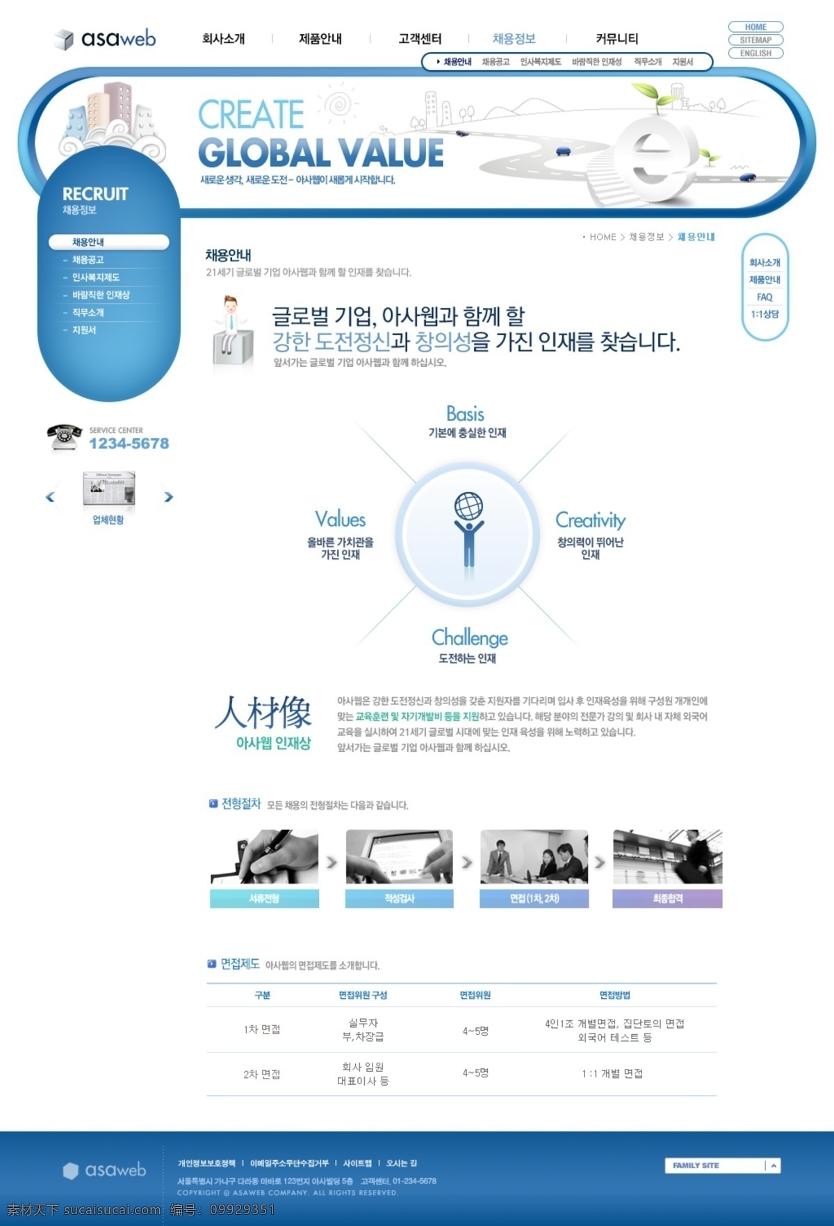 商务 蓝色 网站 模板 简洁 炫彩 ui设计 网页界面设计