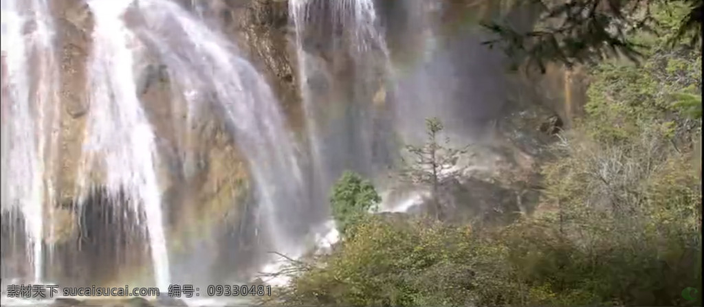 高山 瀑布 水雾 水流 流水 高清 实拍 视频 山水 雾水 大自然