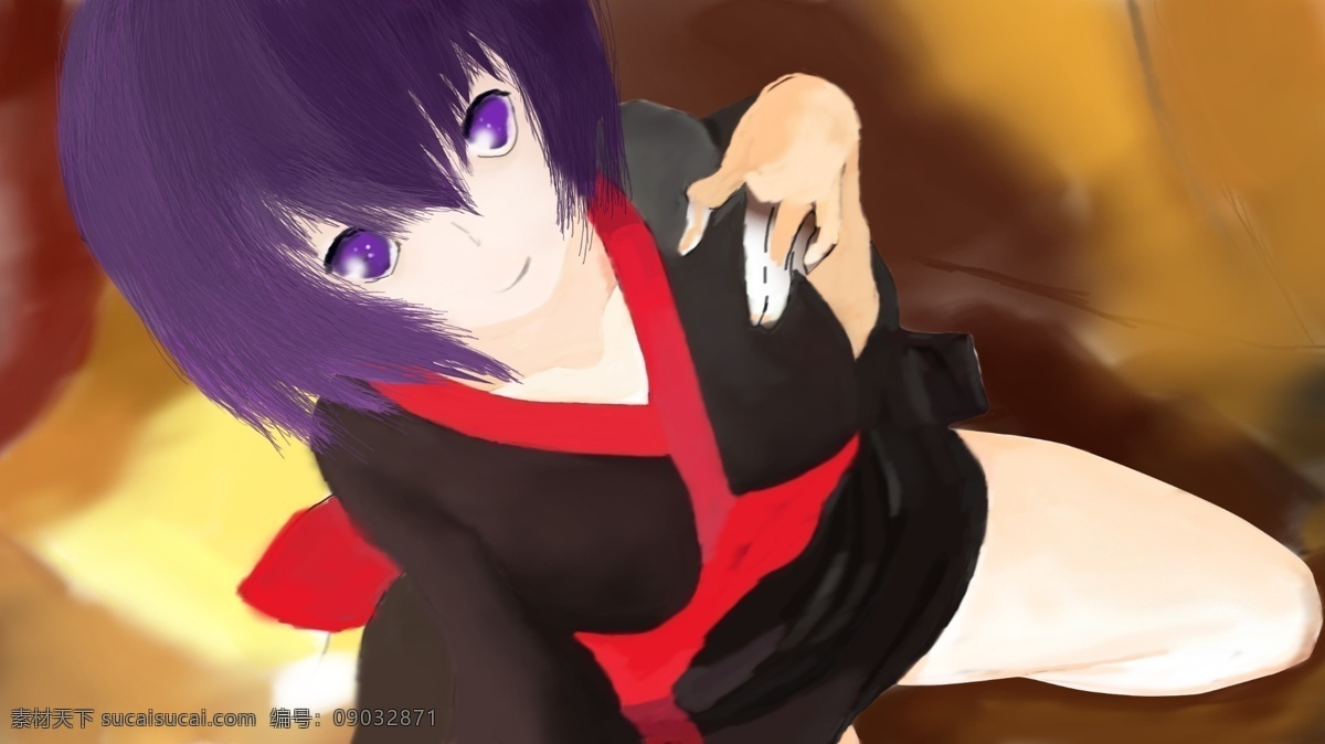 可爱 动漫 美女 封面 手绘 宣传 素材手绘 原创设计 原创画册