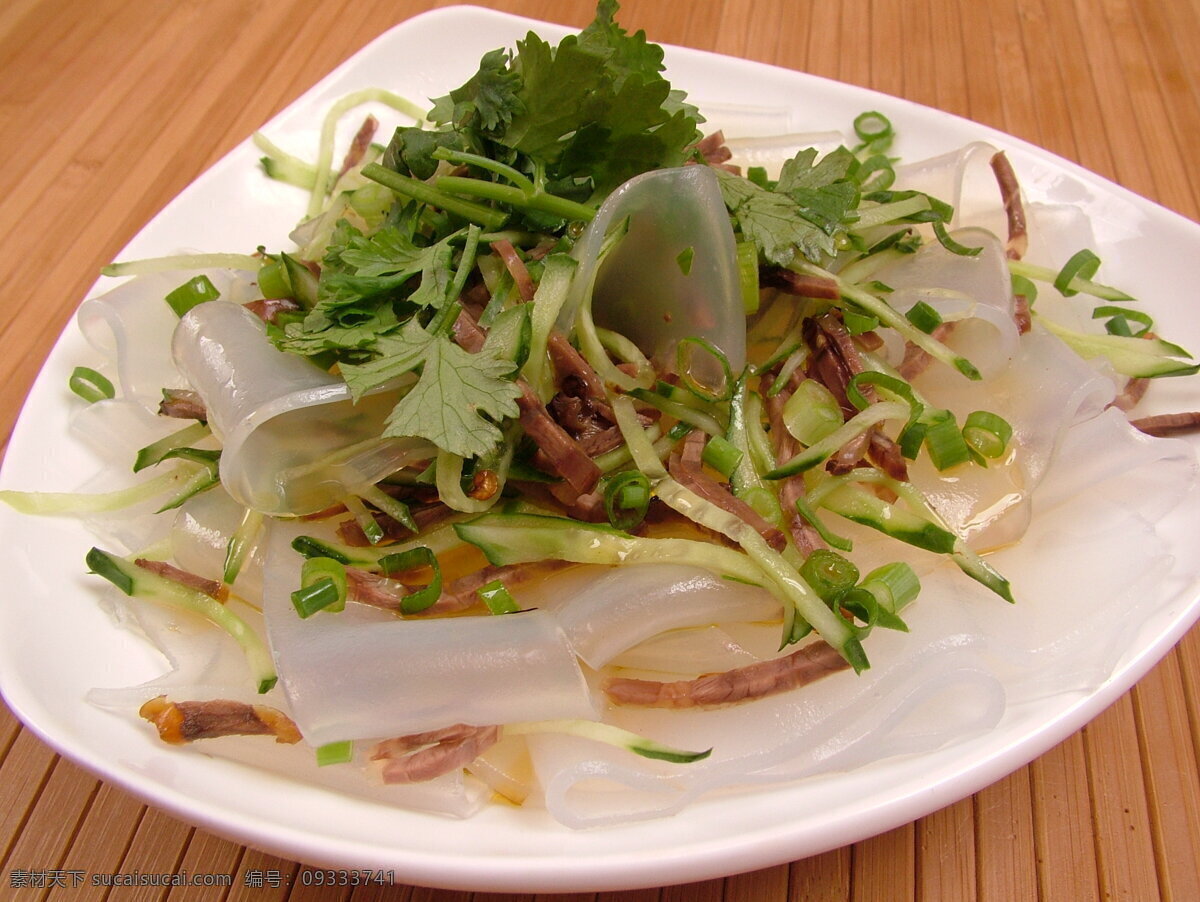 肉丝拉皮 凉皮 陕西凉皮 凉拌菜 餐饮美食 传统美食 摄影图库