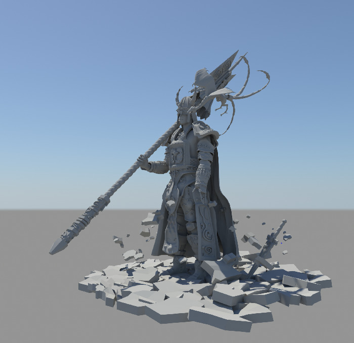 驯 龙战士 模型 3d模型 雕塑 驯龙战士模型 3d模型素材 其他3d模型