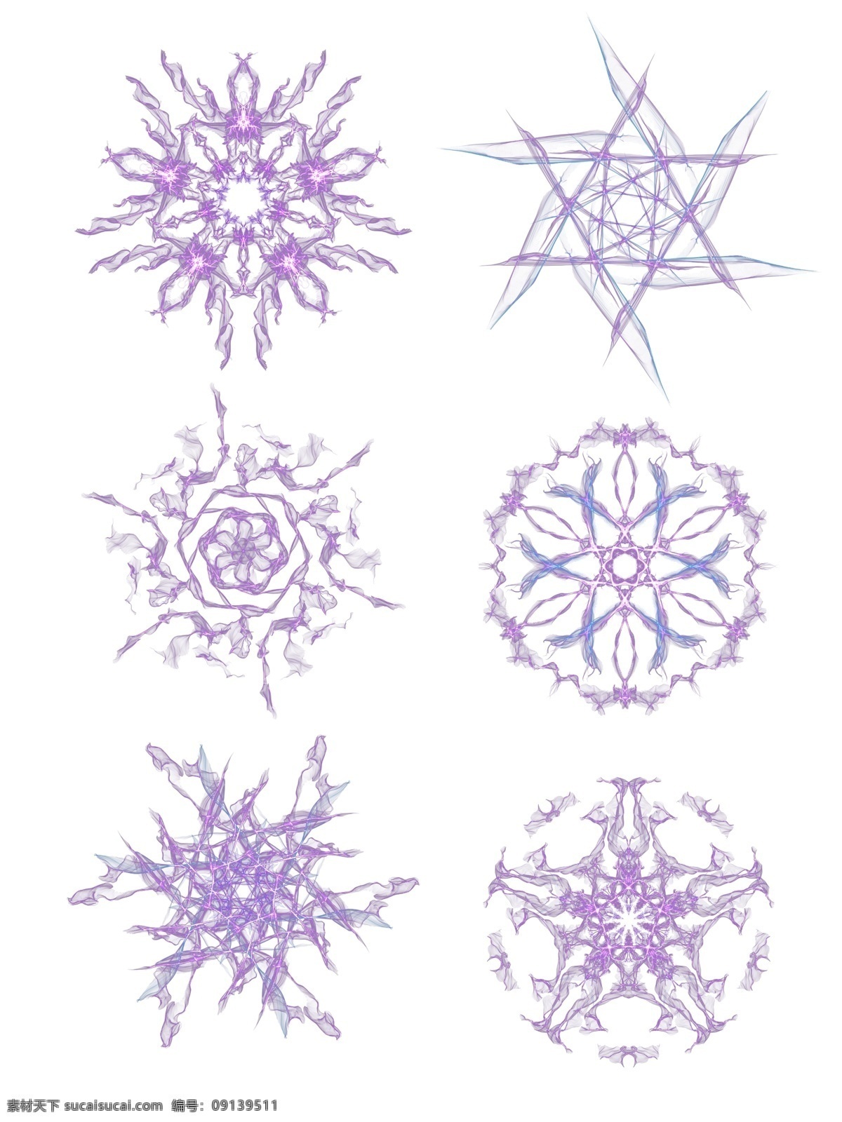 科技 感 紫色 酷 炫 光效 花朵 图案 透明 免 抠 炫彩 商业 科技感 酷炫 光影 花团 免扣图 效果素材 装饰图案 商用