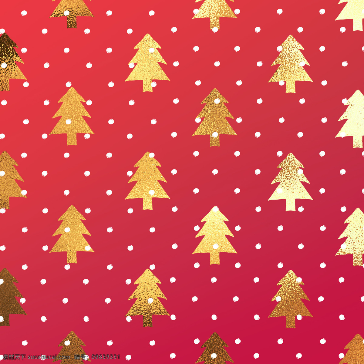 美丽 圣诞节 背景 节日 金色 免扣素材 圣诞树 透明素材 圆点 装饰图片
