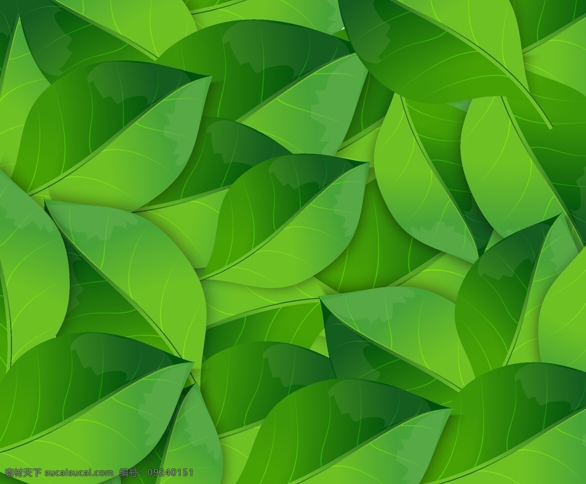 创意 茶叶 矢量 背景 绿色茶叶 绿色背景 树叶 健康环保 绿色食品