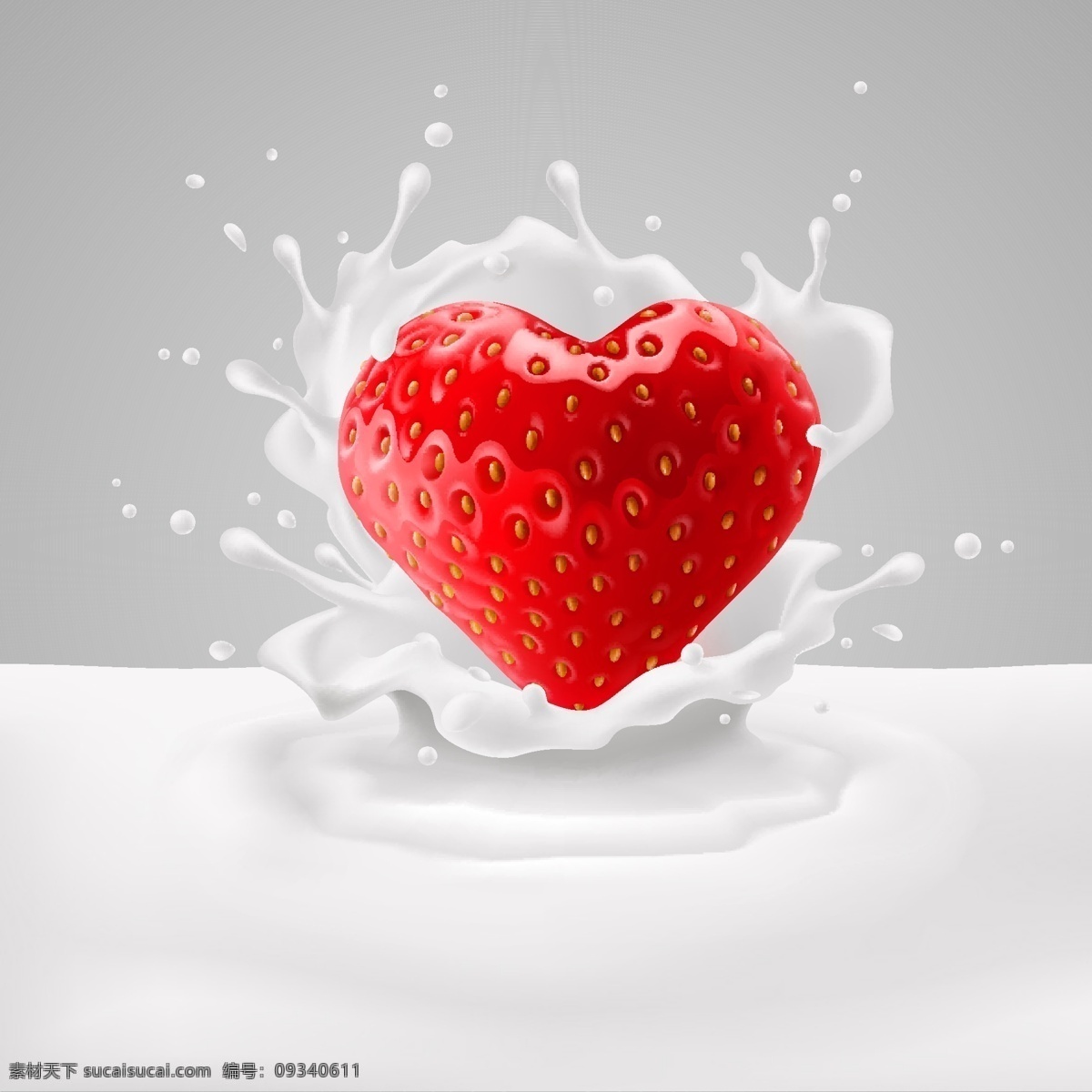 牛奶 加 草莓 食品 海报 背景 食品海报 海报背景 背景素材 灰色
