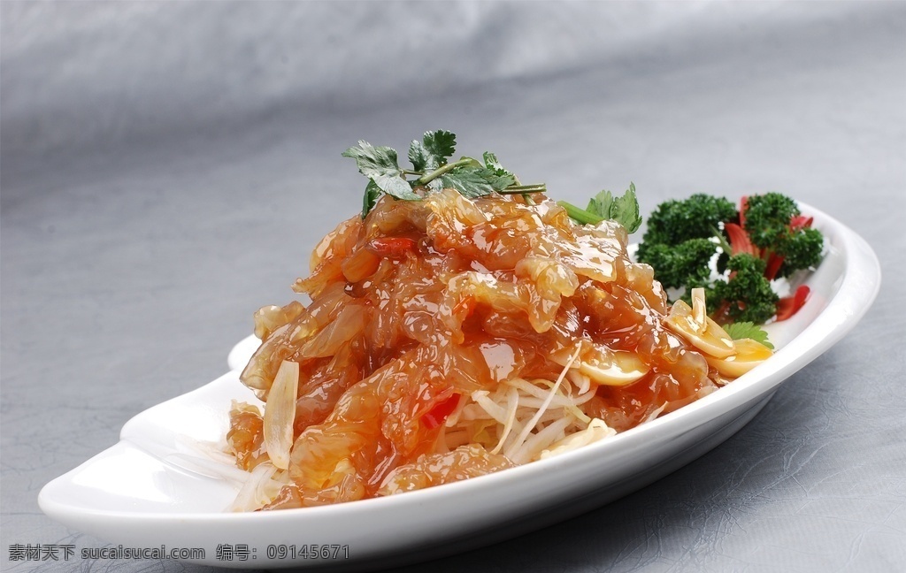 菜心海蜇头 美食 传统美食 餐饮美食 高清菜谱用图