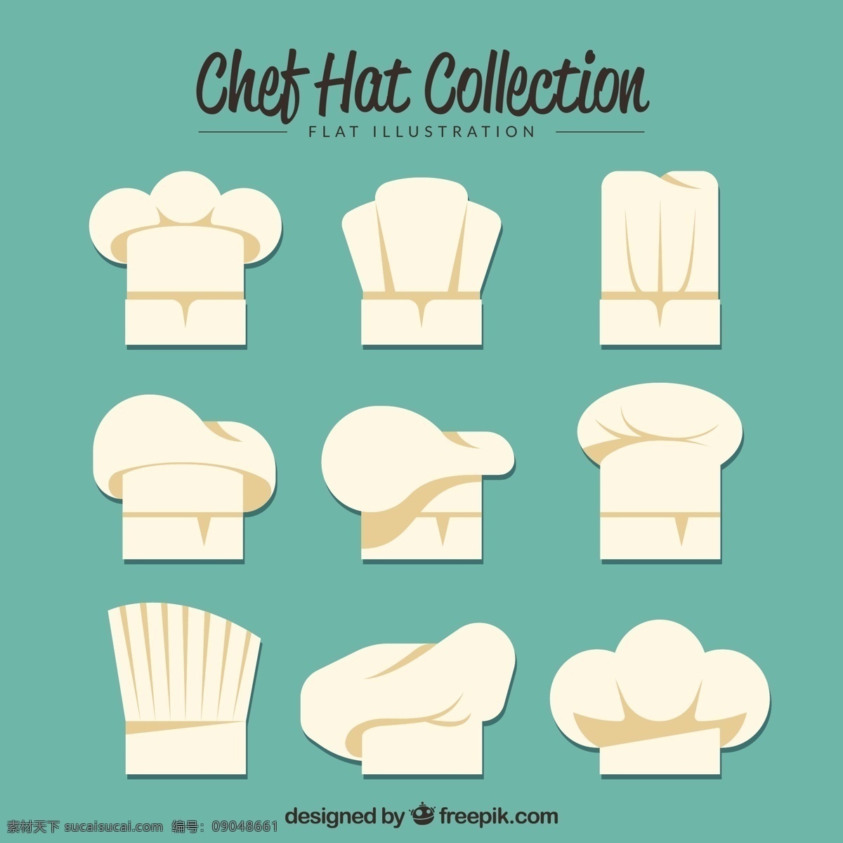 款 白色 扁平化 厨师 帽 矢量图 厨师帽 烹饪 标志图标 其他图标