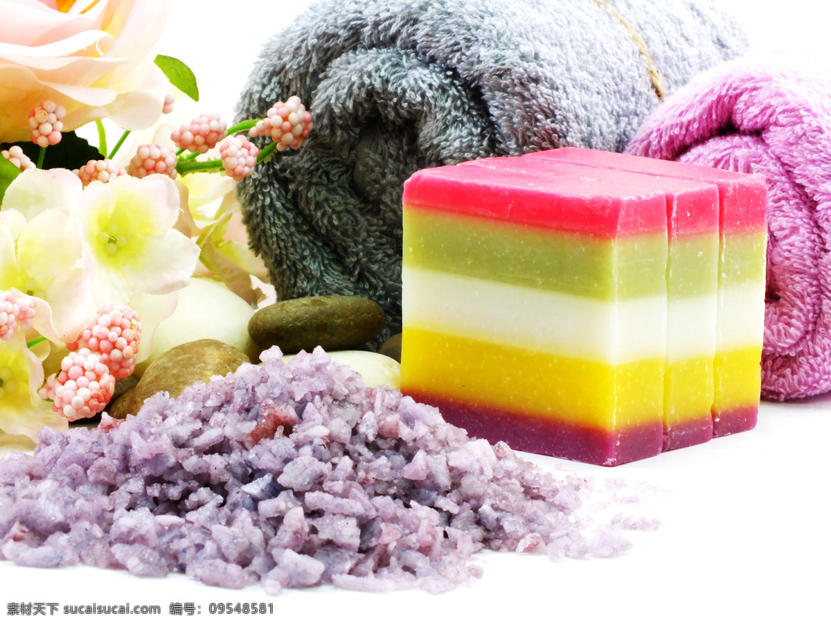 毛巾 香皂 浴盐 spa用品 鲜花 花朵 花卉 spa水疗 spa美容 手工香皂 生活用品 生活百科 白色