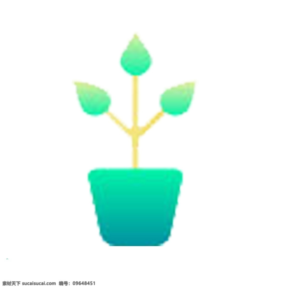 盆栽植物 植物盆栽 扁平化ui ui图标 手机图标 界面ui 网页ui h5图标