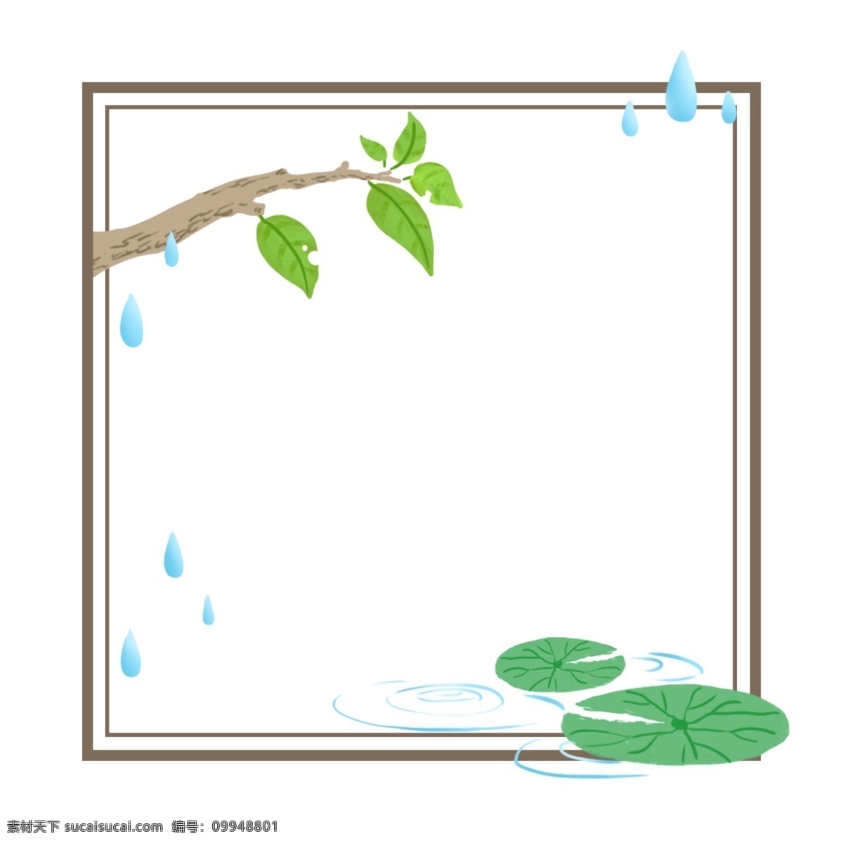 谷雨 节气 边框 春天花鸟边框 燕子 花朵 春天 装饰 手绘 手绘卡通 海报装饰 谷雨节气边框