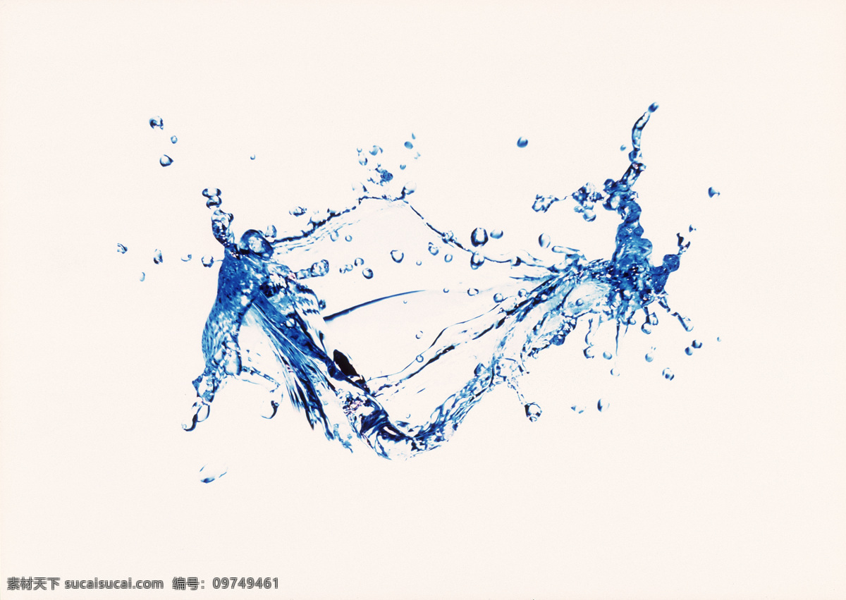 水花 水花四溅 水花飞溅 蓝色水花 水滴 水纹 背景底纹 底纹边框