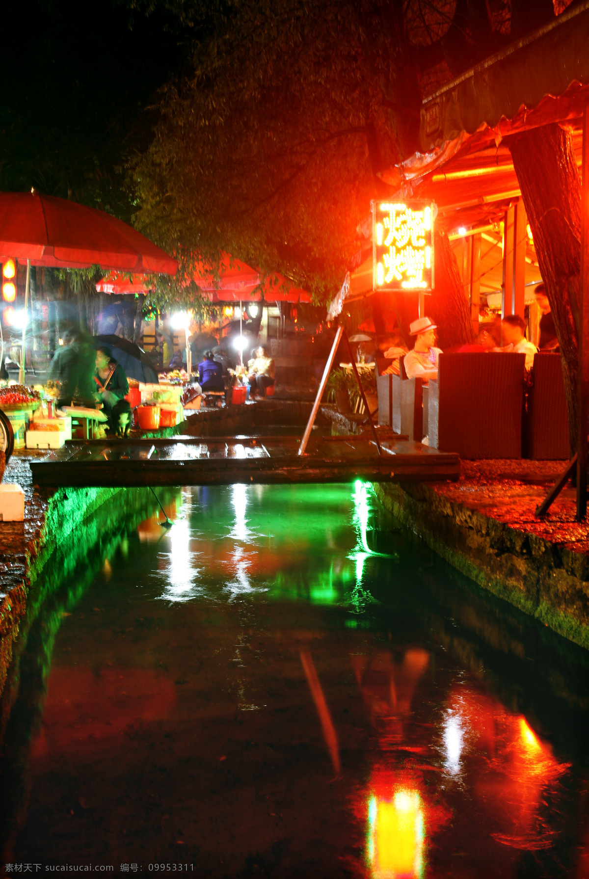 酒吧街 丽江 束河古镇 青石路 夜景 建筑 国内旅游 旅游摄影