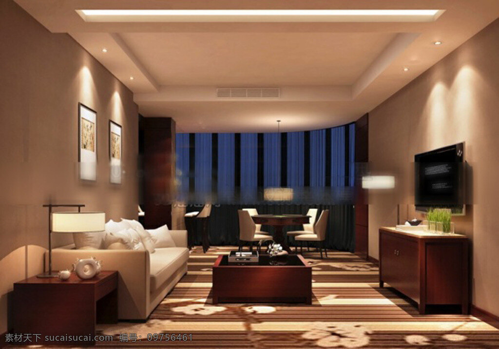 酒店 客房 3d 模型 3d模型下载 3dmax 现代风格模型 白色模型 酒店客房 黑色