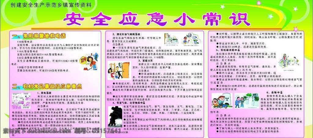 安全 应急 小常 识 展板 卡通漫画 漂亮底图 报警 卡通 用电事故图片 户外宣传展板 其他展板设计