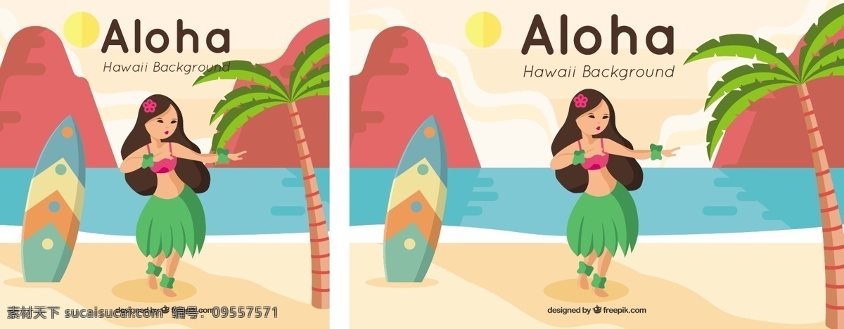 漂亮 背景 夏威夷 女孩 冲浪板 花 夏天 花的背景 背景下 热带 花背景 树 菠萝 棕榈 阿罗哈 季节 热带花卉 背景的花朵 漂亮的棕榈树