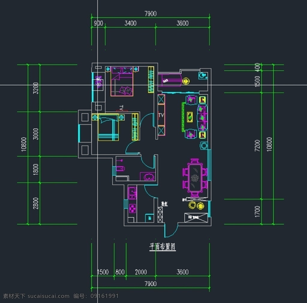 蔷薇 国际 栋 家装 平面图 水电 图 蔷薇国际 10栋 平面 图水 电图 室内 dwg