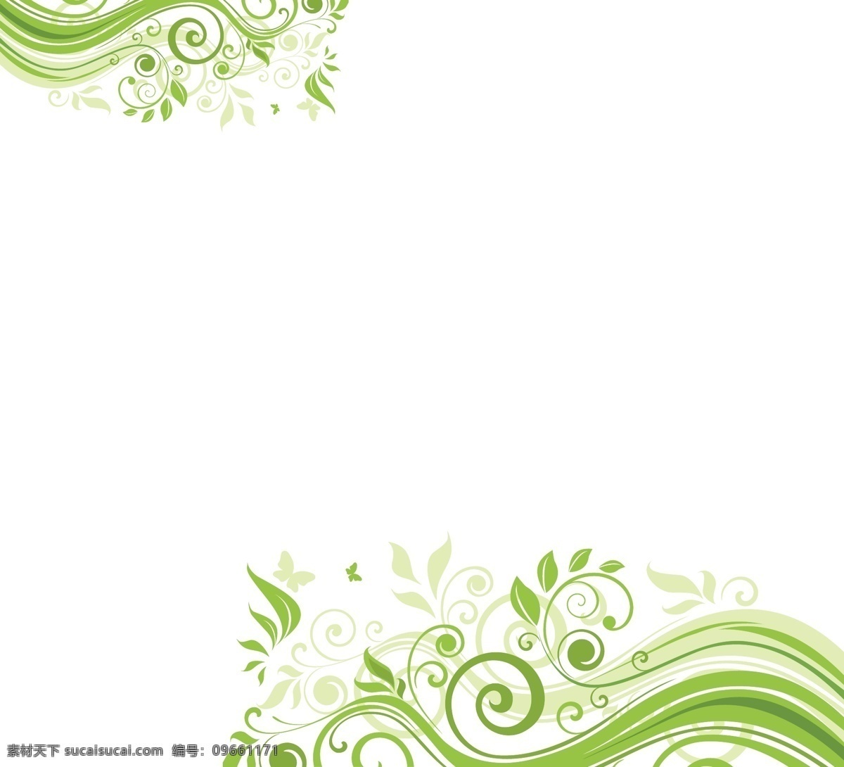 韩国花纹 花纹 绿色花纹 形象花纹 墙贴 绿叶 背景 空调贴 车贴