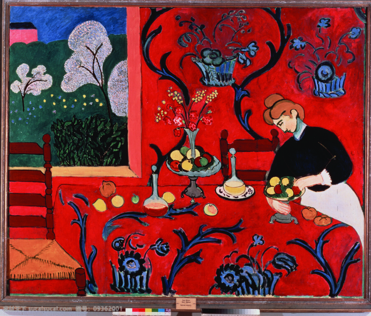 在红色的和谐 西方 油画 野兽派 马蒂斯 写生 俄罗斯 圣彼得堡 冬宫 油画风景 绘画艺术 文化艺术 绘画书法 美术绘画