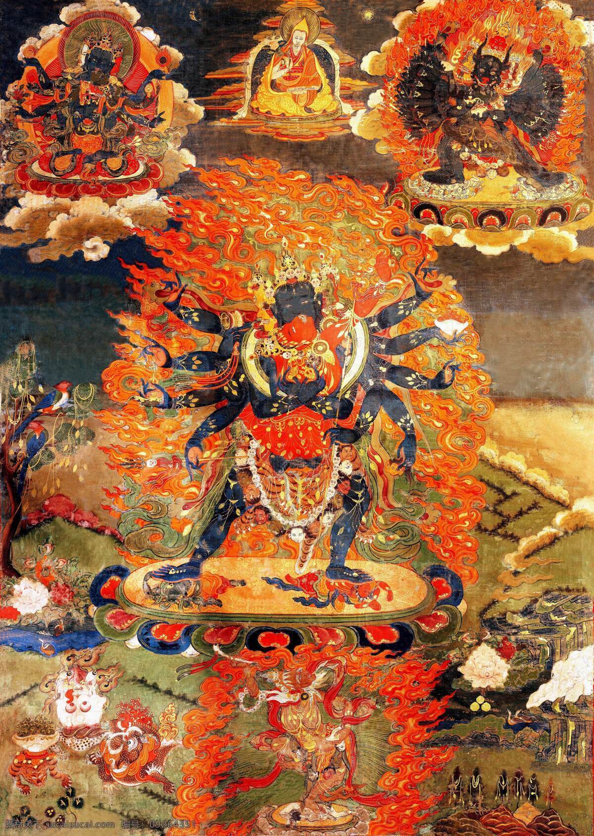 唐卡 装饰画 西藏 佛像 神像 佛陀 文化艺术 宗教信仰 唐卡装饰画