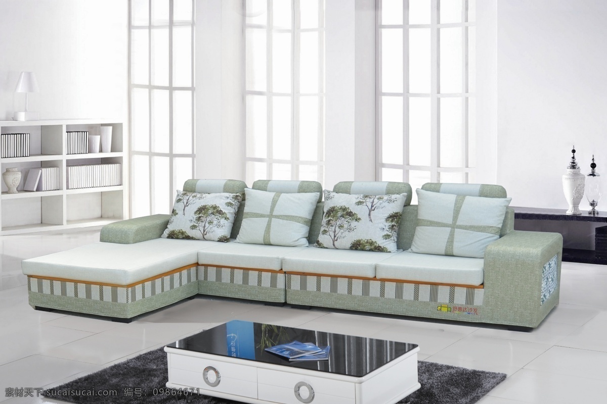 沙发图片 沙发 客厅 组合 布艺 现代 分层