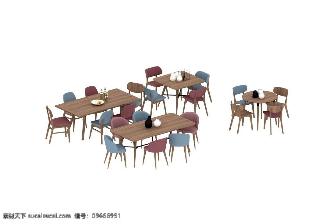 桌椅板凳 桌子 椅子 圆桌 方桌 长桌 快餐厅 餐桌 六人桌 四人桌 洽谈桌 3d设计 室内模型 max