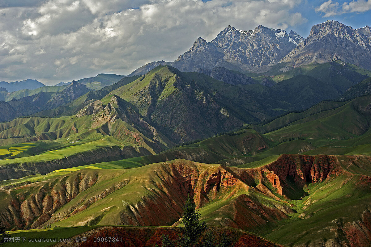 青海 卓尔 山 风景