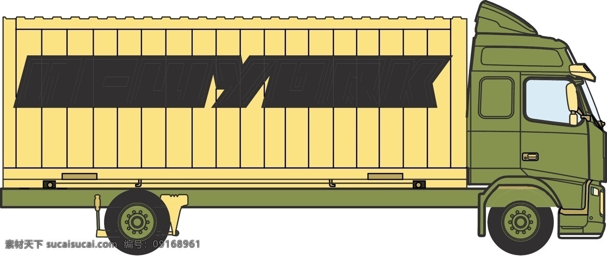 箱式货车 货车 箱式 现代科技 交通工具 矢量图库