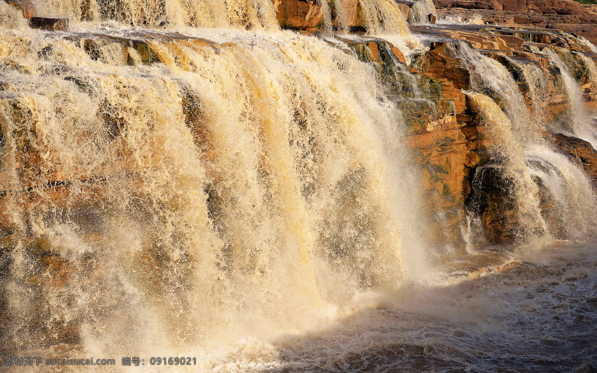 壶口瀑布 山西 黄河 上 著名 瀑布 气势磅礴 浪花 岩石 流水 风景 山西风光 国内旅游 旅游摄影