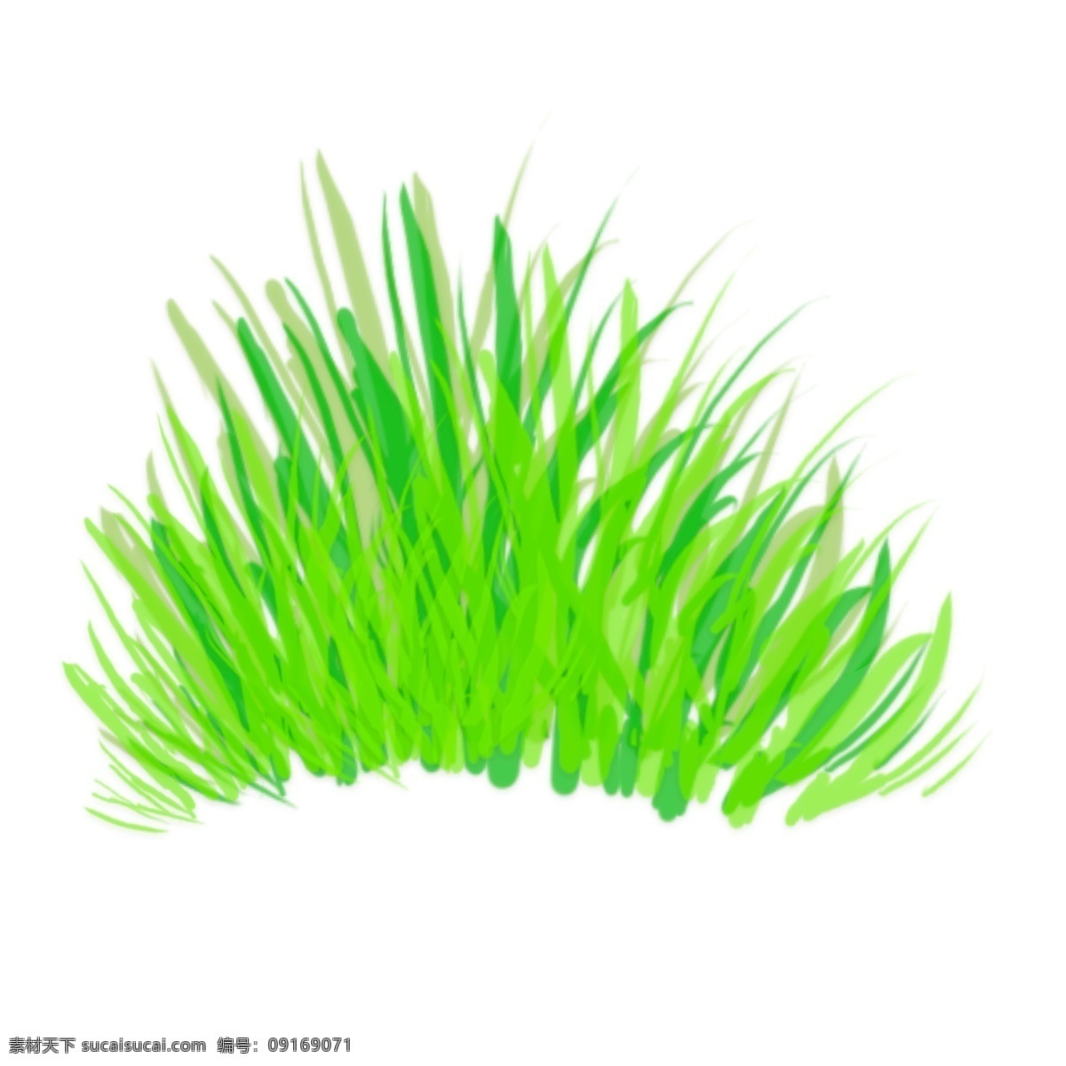 绿色植物 草地 元素 绿色 植物 春季 装饰 手绘 生长 换季 季节 生命 翠绿 万物复苏 环境 层次