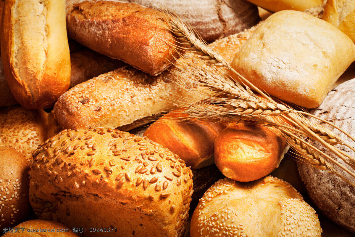 美味 面包 食物 麦子 小麦 麦穗 全麦面包 美食 营养美味 餐饮美食 牛角包 面部 芝麻面包 橙色