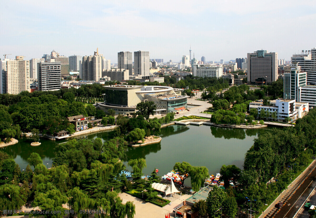 石家庄风光 风景 旅游 城市景 现代建筑 石家庄市 河北省会 楼房 高楼大厦 街道 街景 马路 汽车 车流 行人 绿化 公园 湖水 天空 城市风光 自然风景 旅游摄影