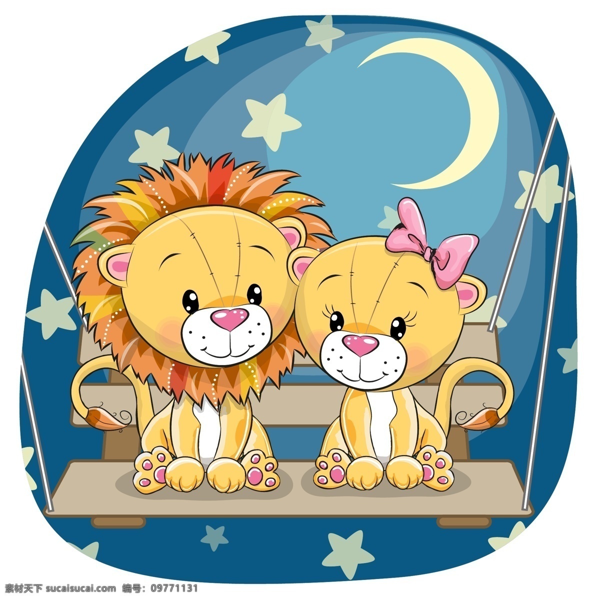 卡通狮子 狮子 卡通 可爱 动物 幼儿园素材 卡通动物 卡通设计