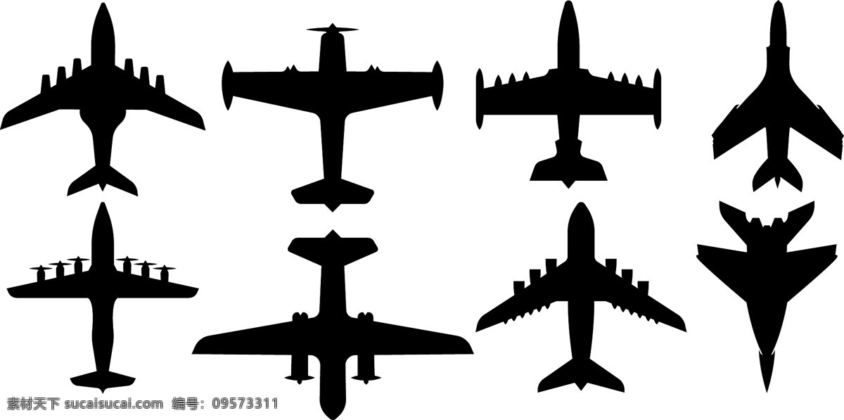 飞机剪影 飞机 战斗机 客机 4代战斗机