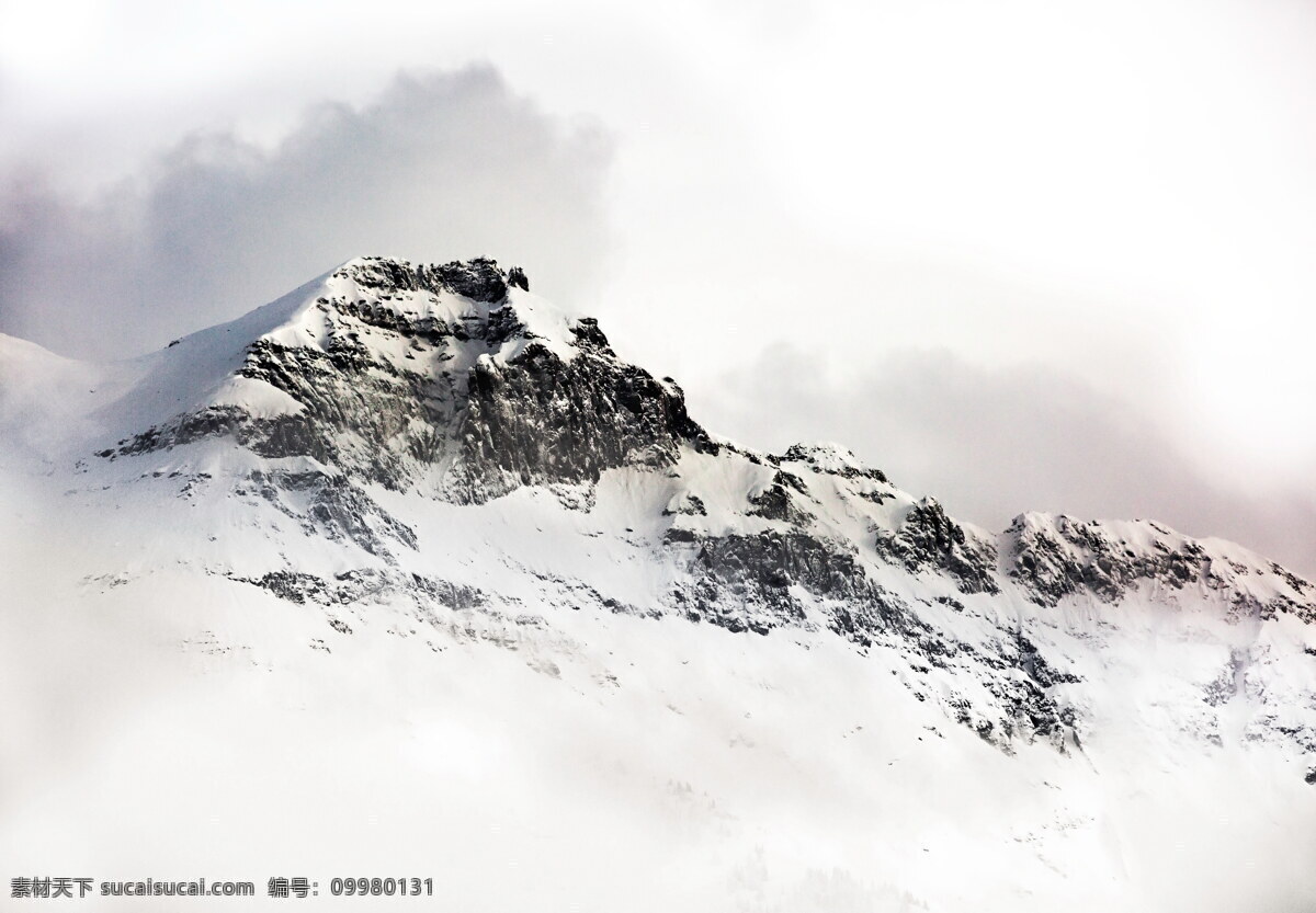 唯美雪山高清 雪山图片 雪景图片 冬季 白皑皑 雪山 山峰