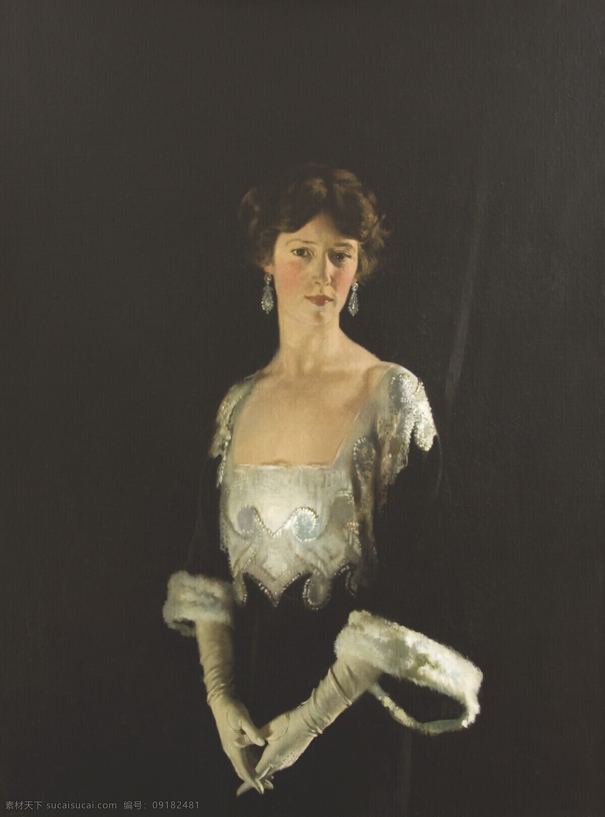 贵妇人 英国 维多利亚时代 贵族 中年女性 半身画像 19世纪油画 油画 绘画书法 文化艺术