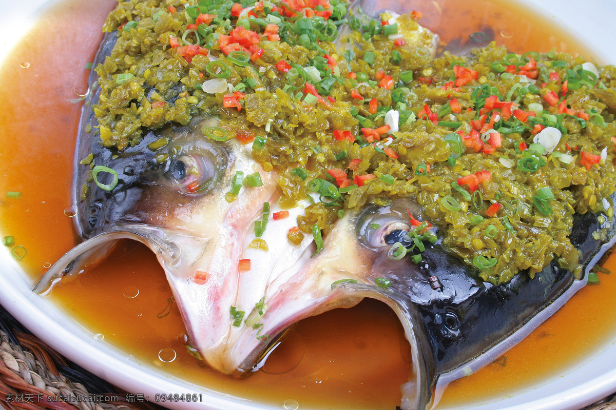 鱼头 剁椒 剁椒鱼头 剁椒蒸鱼头 双椒鱼头 菜品图片 餐饮美食 传统美食